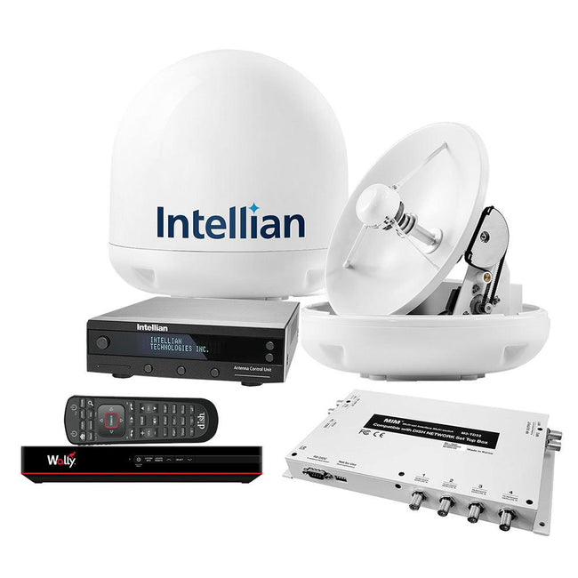 Intellian i3 US System w/DISH/Bell MIM-2 (w/3M RG6 Cable) 15M RG6 Cable  DISH HD Wally Receiver [B4-309DNSB2] - Rough Seas Marine