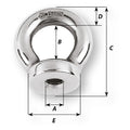 Wichard 5/16 Eye Nut - 21/32" Diameter [06341] - Rough Seas Marine