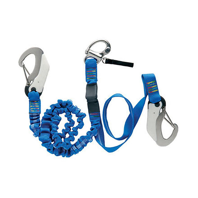 Wichard Double Releasable Elastic Tether Fixed Line w/3 Hooks [07008] - Rough Seas Marine