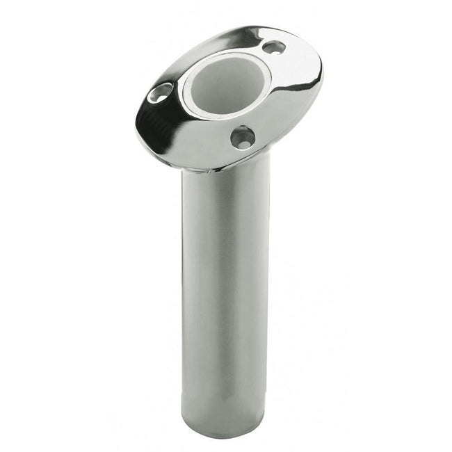 C.E. Smith 536810C - Flush Mount Rod Holder - 15 Degree - Cast - 10.5" Deep [536810C] - Rough Seas Marine