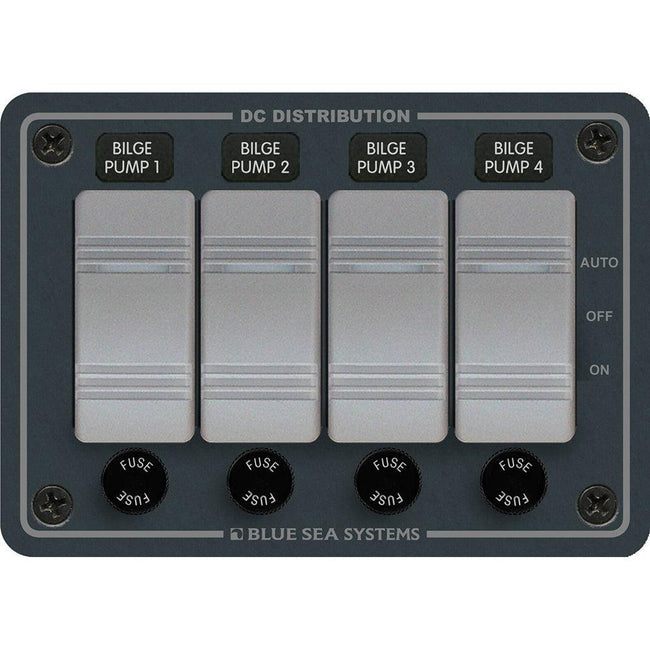 Blue Sea 8666 Contura 4 Bilge Pump Control Panel [8666] - Rough Seas Marine
