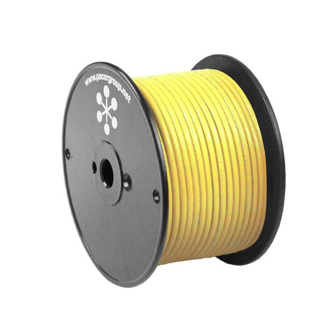Pacer Yellow 18 AWG Primary Wire - 100 [WUL18YL-100] - Rough Seas Marine