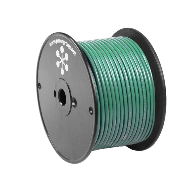 Pacer Green 18 AWG Primary Wire - 100 [WUL18GN-100] - Rough Seas Marine