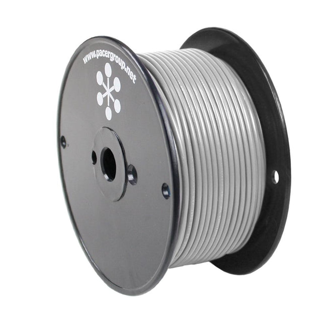 Pacer Grey 18 AWG Primary Wire - 250 [WUL18GY-250] - Rough Seas Marine