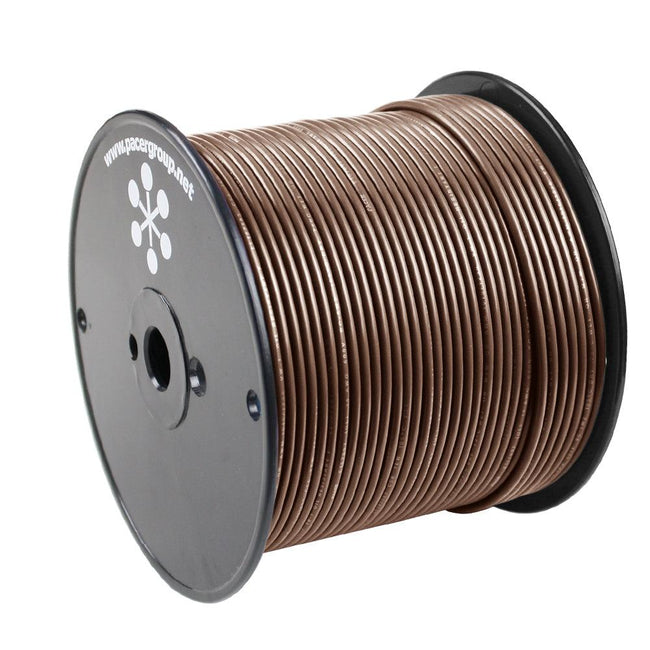 Pacer Brown 18 AWG Primary Wire - 500 [WUL18BR-500] - Rough Seas Marine