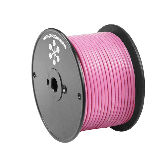 Pacer Pink 14 AWG Primary Wire - 100 [WUL14PK-100] - Rough Seas Marine