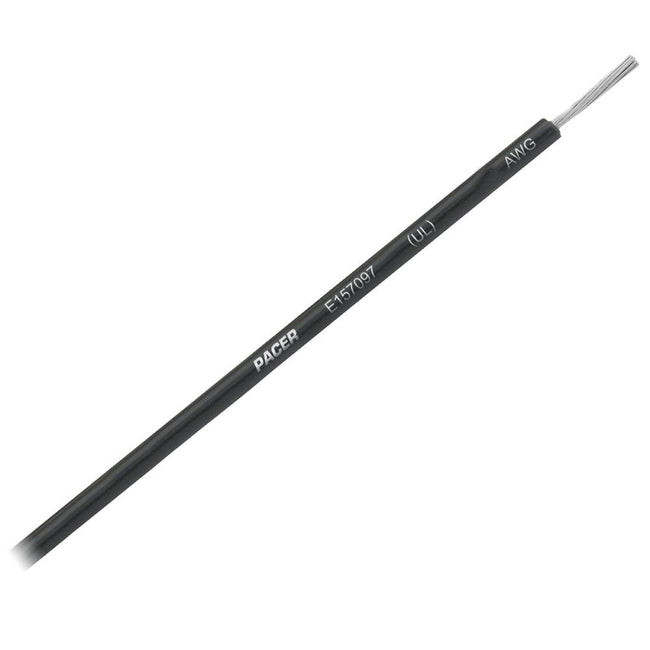 Pacer Black 12 AWG Primary Wire - 25 [WUL12BK-25] - Rough Seas Marine
