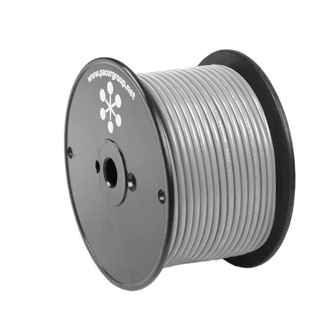 Pacer Grey 10 AWG Primary Wire - 100 [WUL10GY-100] - Rough Seas Marine