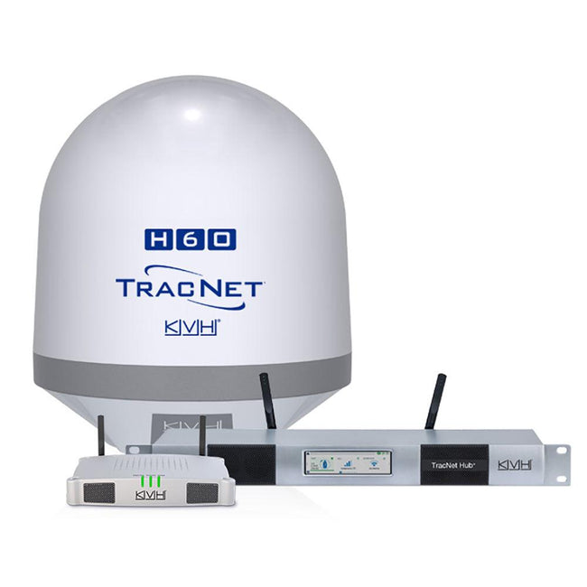 KVH TracNet H60 Ku-Band Antenna w/TracNet Hub [01-0436-11] - Rough Seas Marine