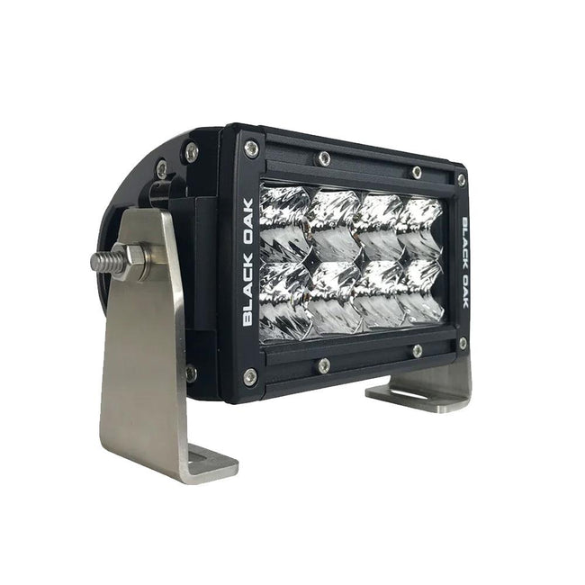 Black Oak Pro Series Double Row Spot 4" Light Bar - Black [4S-D5OS] - Rough Seas Marine