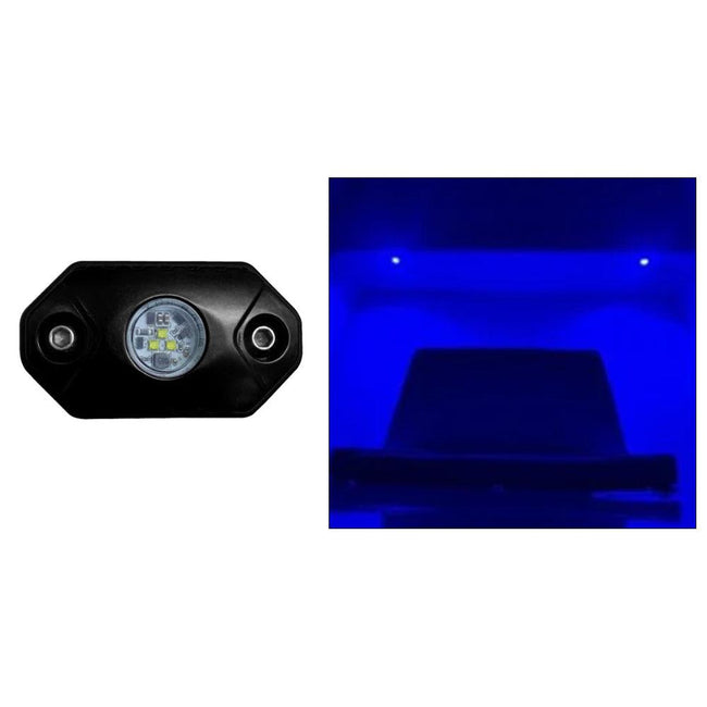 Black Oak Rock Accent Light - Blue - Black Housing [RL-B] - Rough Seas Marine