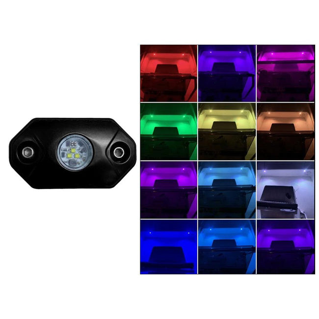 Black Oak Rock Accent Light - RGB - Black Housing [RL-RGB] - Rough Seas Marine