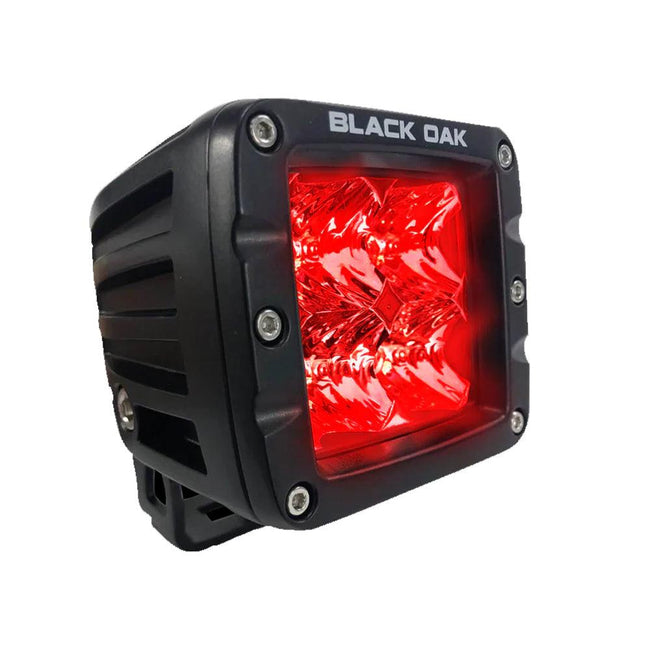 Black Oak Red Predator Hunting 2" Flood Pod - Black [2R-POD3OS] - Rough Seas Marine