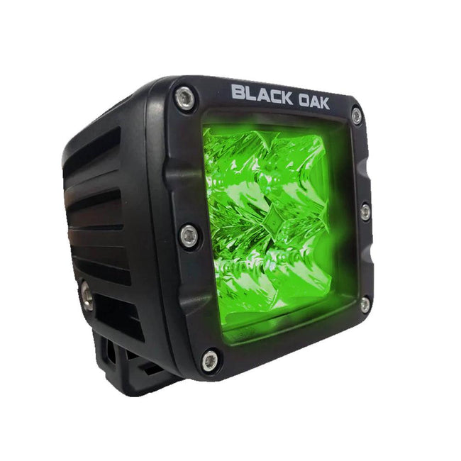 Black Oak Green Hog Hunting 2" Flood Pod - Black [2G-POD3OS] - Rough Seas Marine