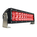 Black Oak Double Row Combo Red Predator Hunting 10" Light Bar - Black [10R-D3OS] - Rough Seas Marine