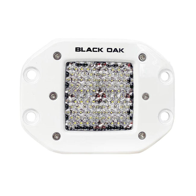 Black Oak Pro Series 2" Flush Mounted Diffused Light - White [2DM-FPOD10CR] - Rough Seas Marine