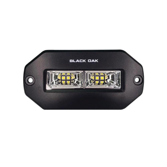Black Oak Pro Series 4" Flush Mount Spreader Light - Black Housing [4BFMSL-S] - Rough Seas Marine