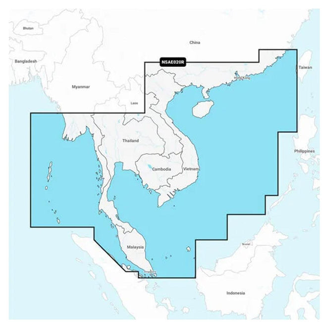 Garmin Navionics+ NSAE020R - South China  Andaman Seas - Marine Chart [010-C1218-20] - Rough Seas Marine
