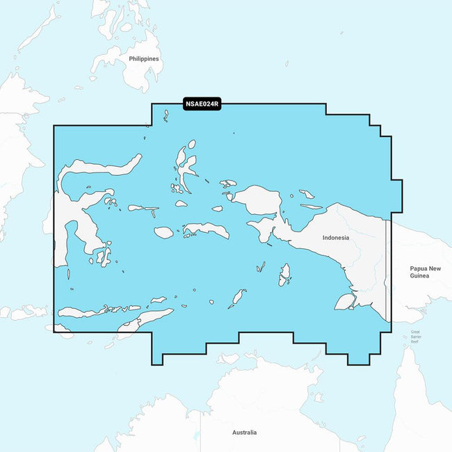 Garmin Navionics+ NSAE024R - Central West Papua  East Sulawesi - Marine Chart [010-C1222-20] - Rough Seas Marine