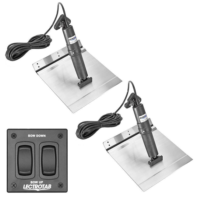 Lectrotab XKA Aluminum Alloy Trim Tab Kit w/Rocker Switch - 12 x 18 [XKAF12X18A] - Rough Seas Marine