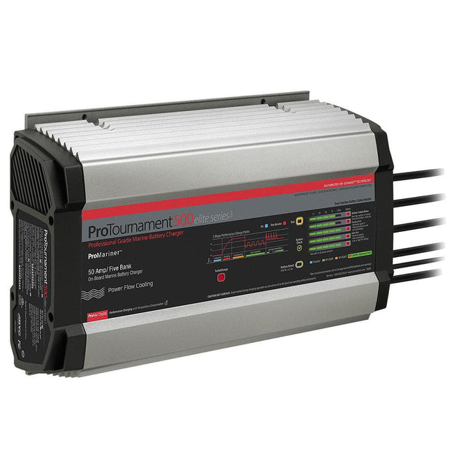 ProMariner ProTournament 500 Elite Series3 5-Bank On-Board Marine Battery Charger [53505] - Rough Seas Marine