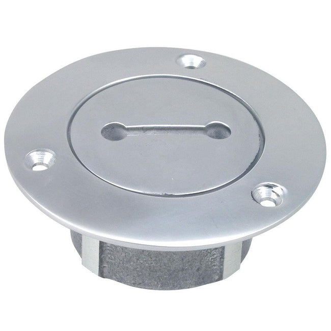 Perko 1" Chrome Unmarked Pipe Deck Plate [0528006CHR] - Rough Seas Marine