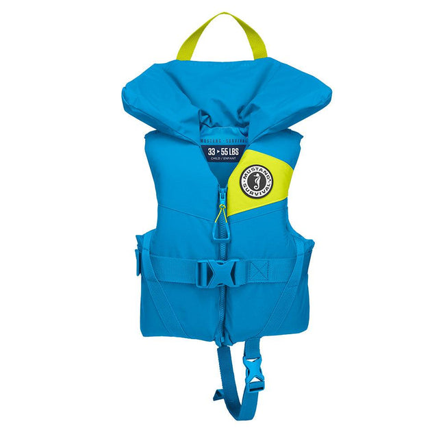 Mustang Lil Legends Child Foam Vest - Azure Blue [MV3555-268-0-216] - Rough Seas Marine