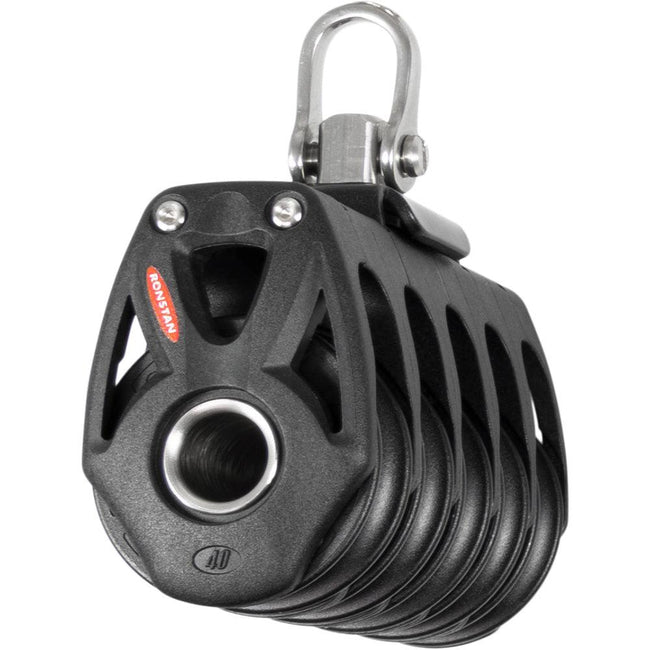 Ronstan Series 40 Orbit BB Quin Block w/Swivel Shackle [RF48500] - Rough Seas Marine