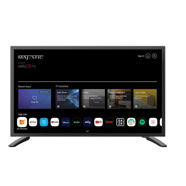 Majestic 19" 12V Smart LED TV WebOS, Mirror Cast  Bluetooth - North America Only [MJSLT190U] - Rough Seas Marine