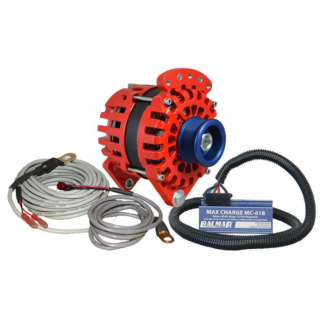 Balmar Alternator 170 AMP Kit 12V 3.15" Dual Foot Saddle J10 Pulley Regulator  Temp Sensor [XT-CR-170-J10-KIT] - Rough Seas Marine