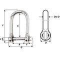 Wichard Self-Locking Large Opening Shackle - 10mm Diameter - 13/32" [01265] - Rough Seas Marine