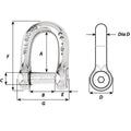 Wichard Self-Locking Allen Head Pin D Shackle - 10mm Diameter - 13/32" [01305] - Rough Seas Marine