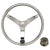 Uflex - V46 - 13.5" Stainless Steel Steering Wheel w/Speed KnobChrome Nut [V46 KIT] - Rough Seas Marine