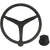 Uflex - V46 - 13.5" Stainless Steel Steering Wheel w/Speed KnobChrome Nut - Black [V46B KIT] - Rough Seas Marine