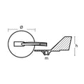 Tecnoseal Zinc Yamaha Trim Tab Anode f/150 - 225 HP Motors [01143] - Rough Seas Marine