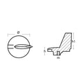 Tecnoseal Zinc Yamaha Trim Tab Anode f/200 - 300 HP Motors [01145] - Rough Seas Marine