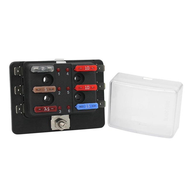 Cole Hersee Standard 6 ATO Fuse Block w/LED Indicators [880022-BP] - Rough Seas Marine