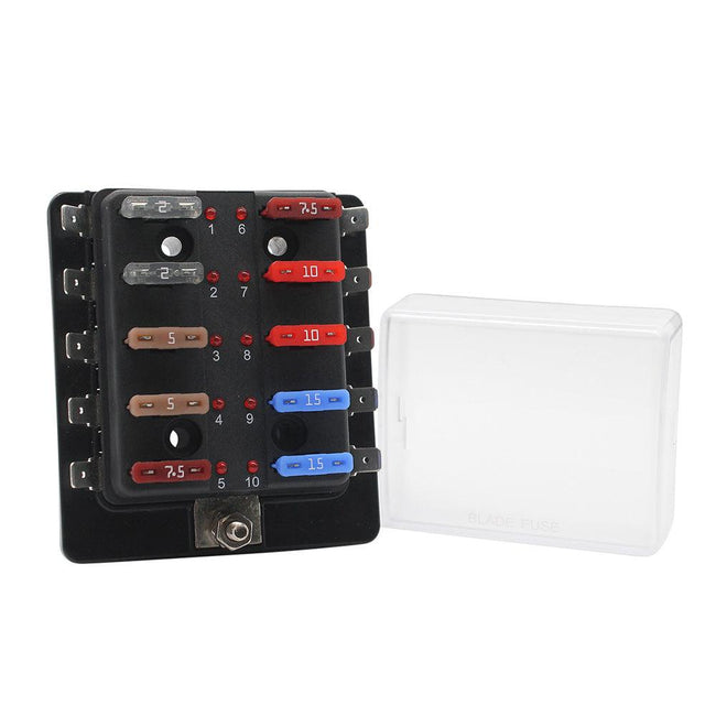 Cole Hersee Standard 10 ATO Fuse Block w/LED Indicators [880023-BP] - Rough Seas Marine