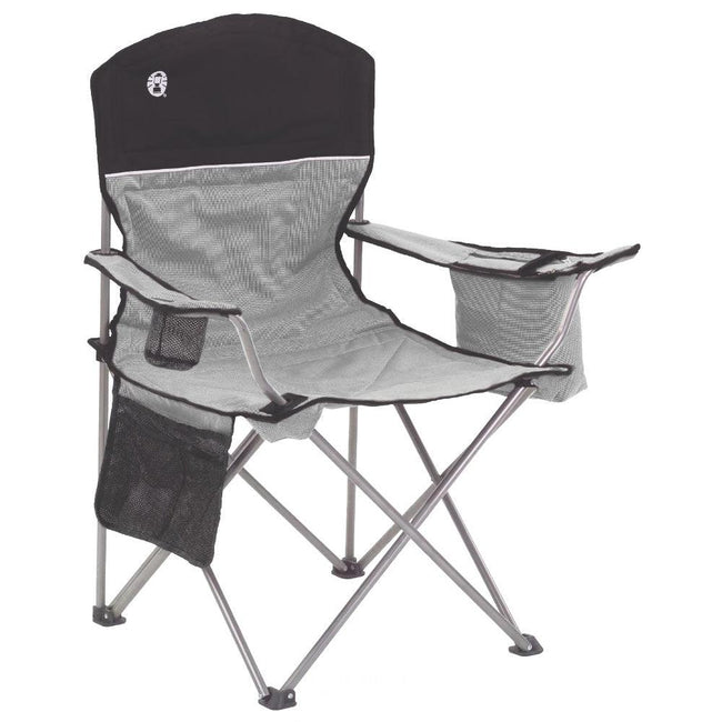 Coleman Cooler Quad Chair - Grey  Black [2000034873] - Rough Seas Marine