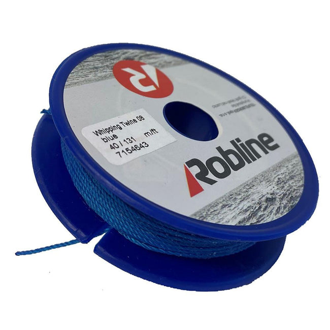 Robline Waxed Whipping Twine - 0.8mm x 40M - Blue [TYN-08BLUSP] - Rough Seas Marine