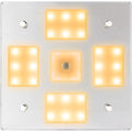 Sea-Dog Square LED Mirror Light w/On/Off Dimmer - White  Blue [401840-3] - Rough Seas Marine