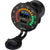 Sea-Dog Round Rainbow Voltmeter w/USBUSB-C Power Socket [426519-1]
